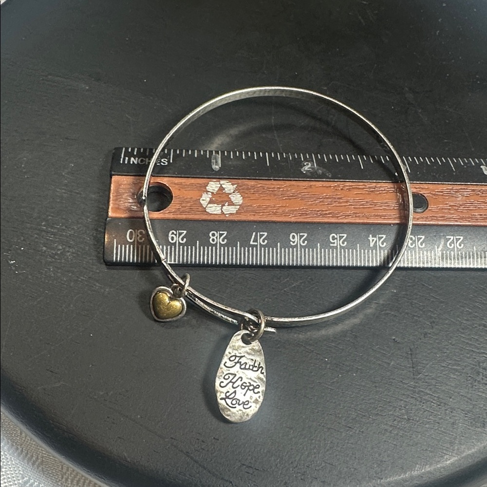 2 Brighton Bracelets Silver Bangles Antiqued Cros… - image 3